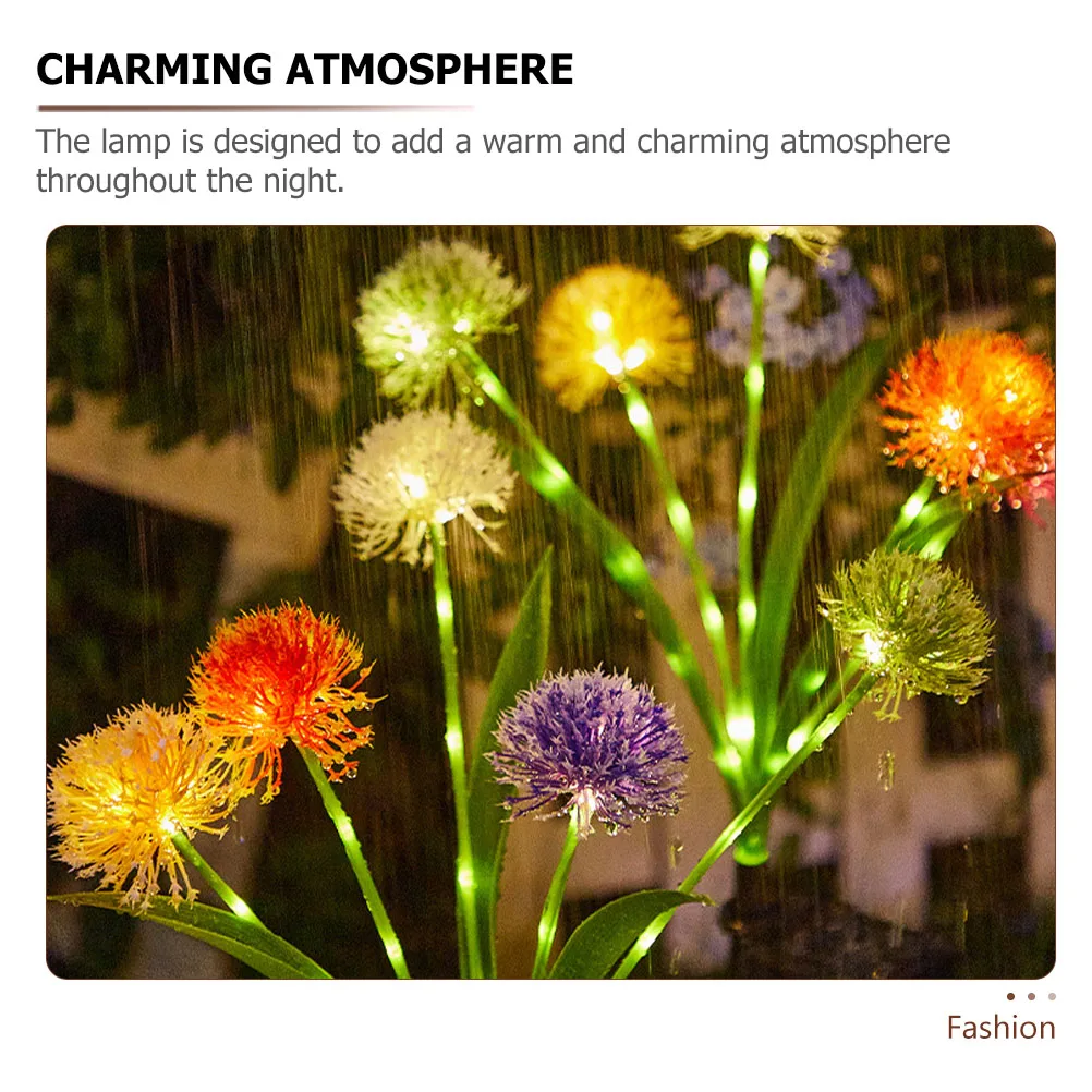 

2pcs Garden Stakes Flower Light Decor Powered Lawn Lamp Outdoor Decorative Lights For Yard Garden Pathway