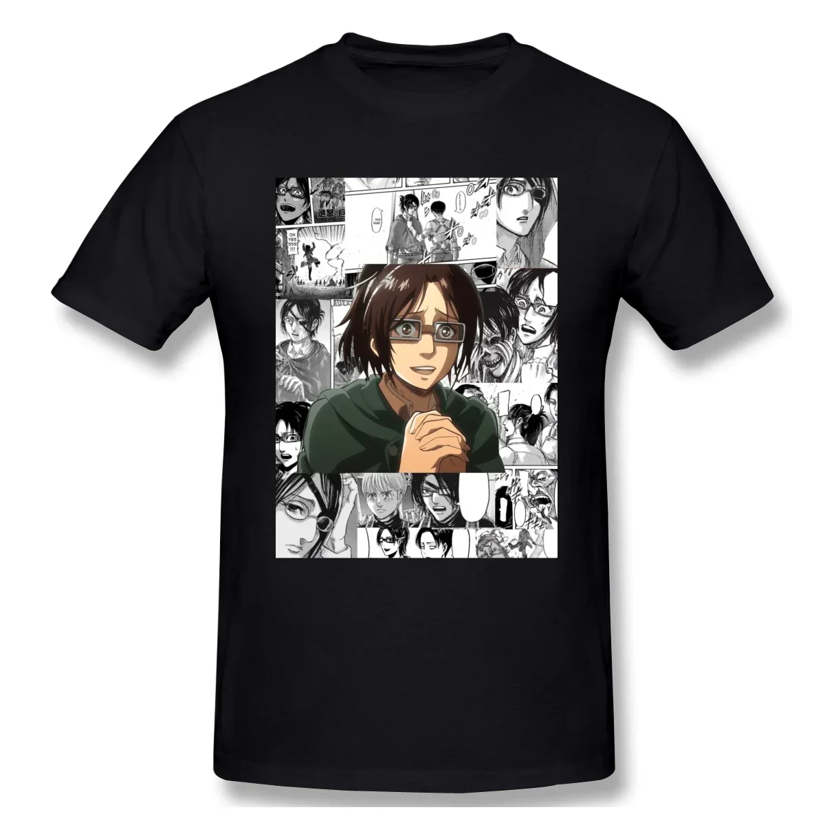 Camiseta con estampado gráfico divertido de Attack on Titan Anime Hange Zoe, gran oferta, estilo veraniego, ropa informal de calle, camisetas Y2