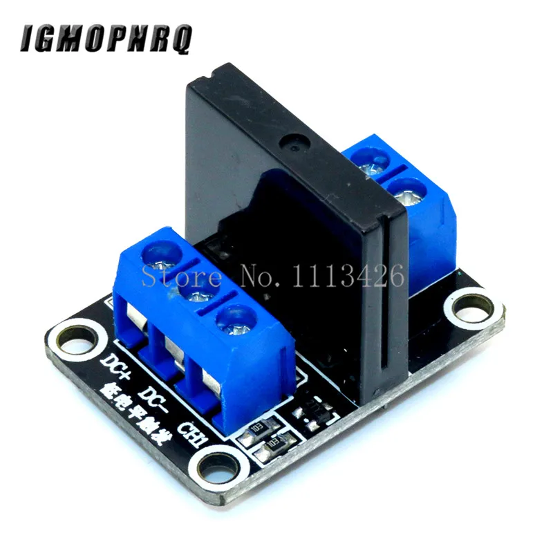 Low Level 5V 1 Channel Solid State Relay Module SSR G3MB-202P 240V 2A Output with Resistive Fuse For Arduino 1 Way