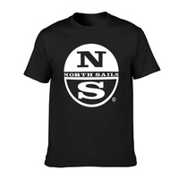 New Product ! North Sails Men Women Tee Summer Casual Jersey Black Short Sleeve Brand T-shirt Top Clothes Homme