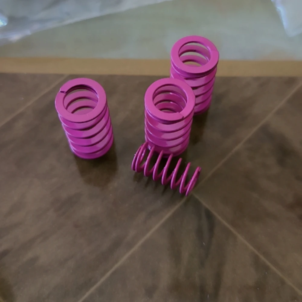 1Pcs Alloy Steel T-SWC Outer Dia 6-30mm Inner Dia 3-20mm Length 10-300mm High Elasticity Light Purple Compression Spring