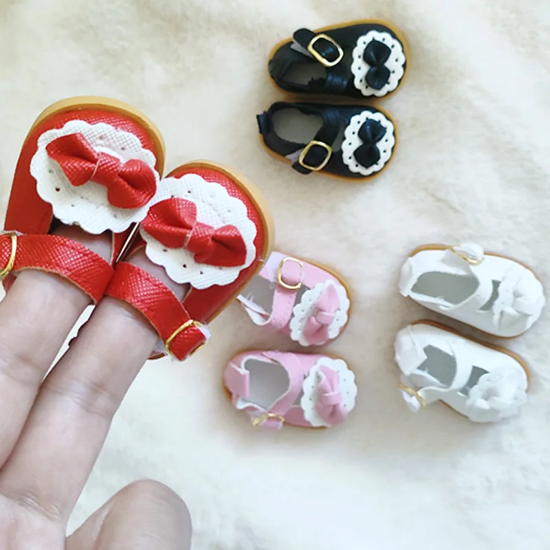 

5.5Cm Doll Leather Shoes fit 14.5Inch Wellie Wisher&32-34Cm Paola Reina&20CM Star Doll Clothes Accessories Russian Toy