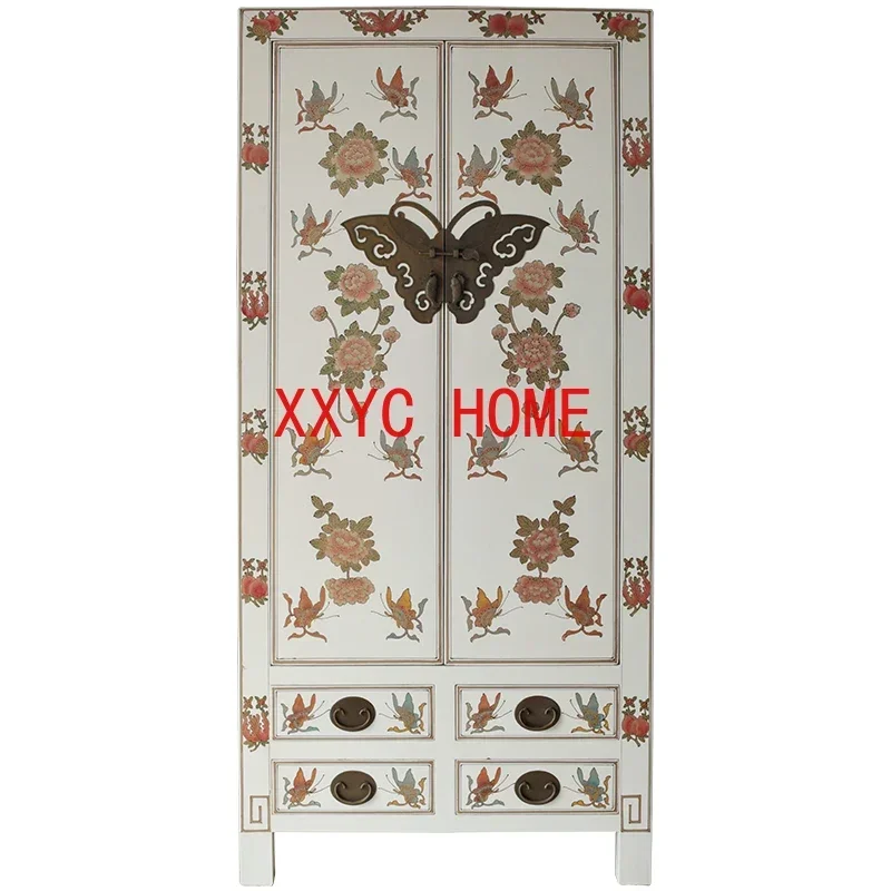 

Классическая потертая мебель Мебель для хранения из массива дерева