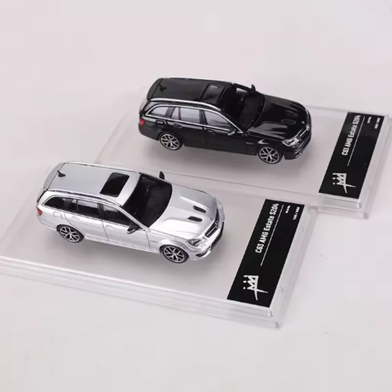 โมเดลรถยนต์ KING MODEL ขนาด 1:64 รุ่น C63 AM6 Estate S204 ทำจากโลหะผสม สำหรับสะสม ตกแต่ง ของขวัญวันหยุด ของเล่น ของที่ระลึก