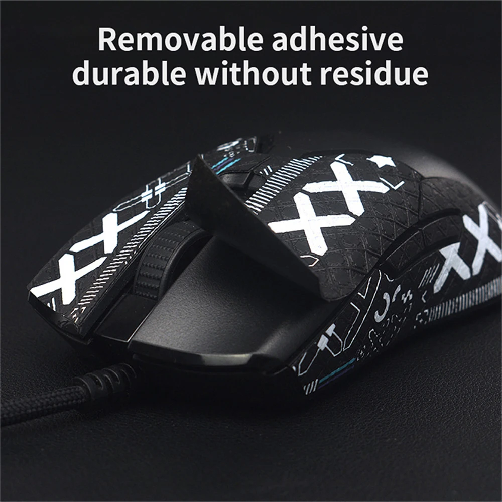 DIY Gaming Mouse Grip For Logitech G502 Hero Sticker Non Slip Lizard Leather Suck Sweat Hero PC Gamer Mouse Protective Sticker