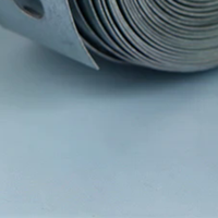 1 Roll Galvanized Steel Tape Hanger Strap Pre-Punched Multi-Slot Metal Tape For Pipe Supports Hanging And Sheet Metal Work