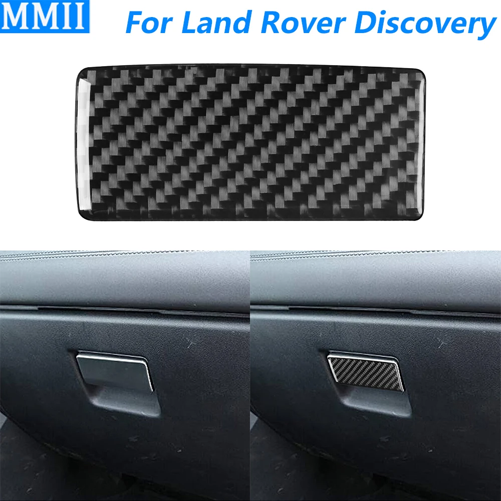 

For Land Rover Discovery Sport 2015-2019 Carbon Fiber Co-pilot Storage Box Handle Panel Decorative Cover Car Accessories Sticker