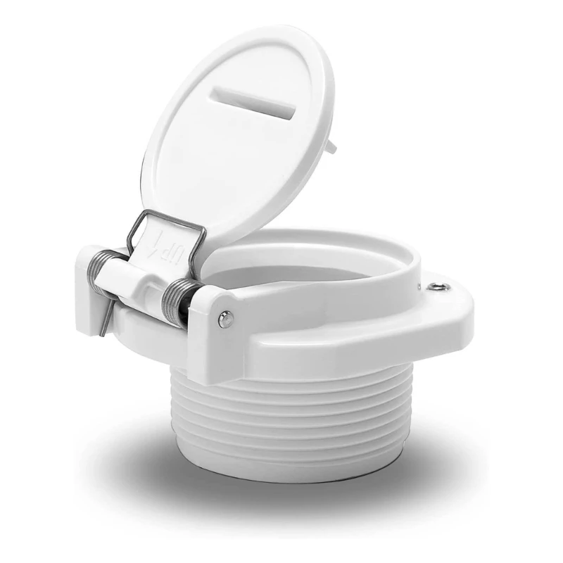 GW9530 White Rotation Pool Vacuum Vac Lock Safety Wall Fitting for Zodiac Suction Pool Cleaners Dropship