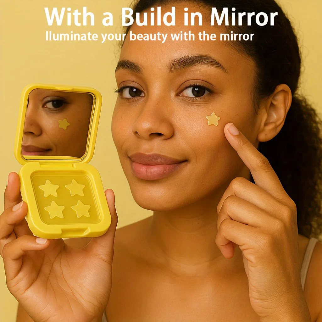 Patchs hydrocolloïdes imperméables pour l'acné, miroir Invisible 2 en 1 pour le nettoyage et le soin du visage, outil d'essence adapté à tous les Types de peau