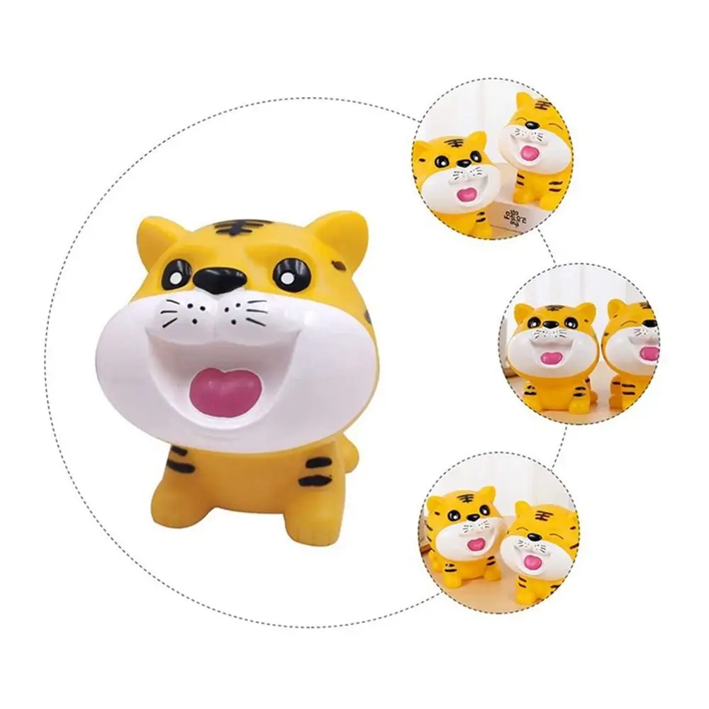 Exquisite Cartoon Tiger Saving Bank Drop-resistant Washable Tiger Piggy Bank Cute Desktop Mascot Statues Home Decor