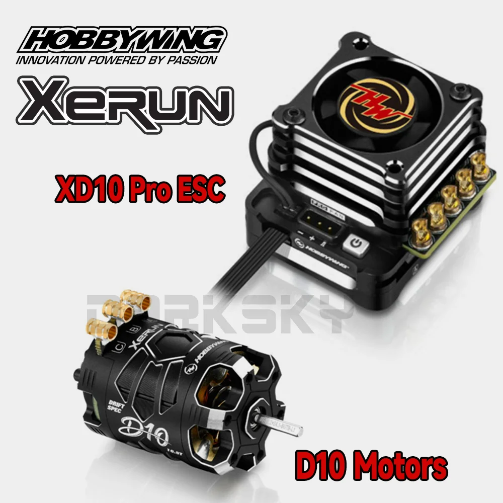 HOBBYWING XERUN XD10 PRO 100A ESC D10 10.5T 13.5T المحركات الاستشعار فرش كومبو ل 1/10 RC نموذج سيارة الانجراف سباق الملحقات #5