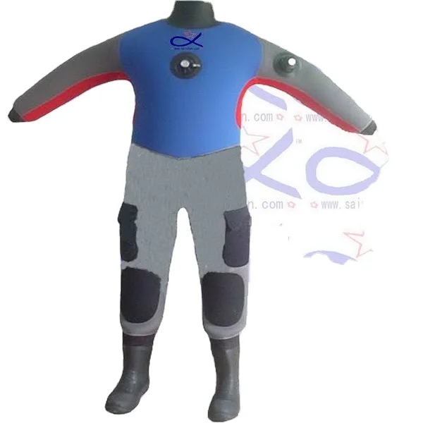 Quality men's dry suit with diving equipment