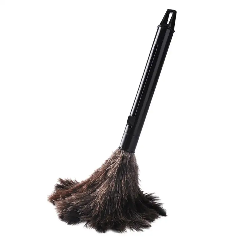 Feathers Duster Plastic Handle Duster Anti-static Dust Removal Dusters Ostrich Duster FeatherFur Brush For Home Cleaning Tools