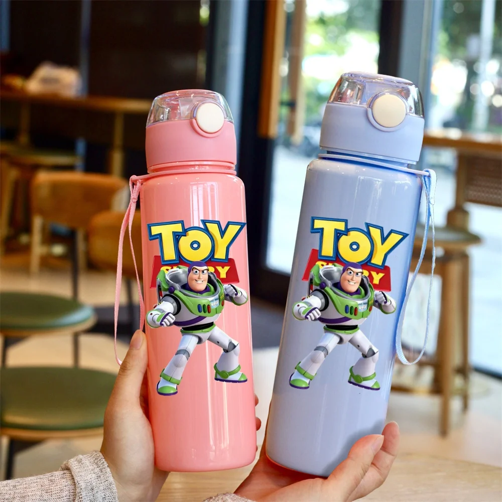 3D Printed Cartoon Pattern Water Bottle - Cute Stereoscopic Design, Fade-Resistant, Scratch-Proof, Leakproof Large-Capacity Cup