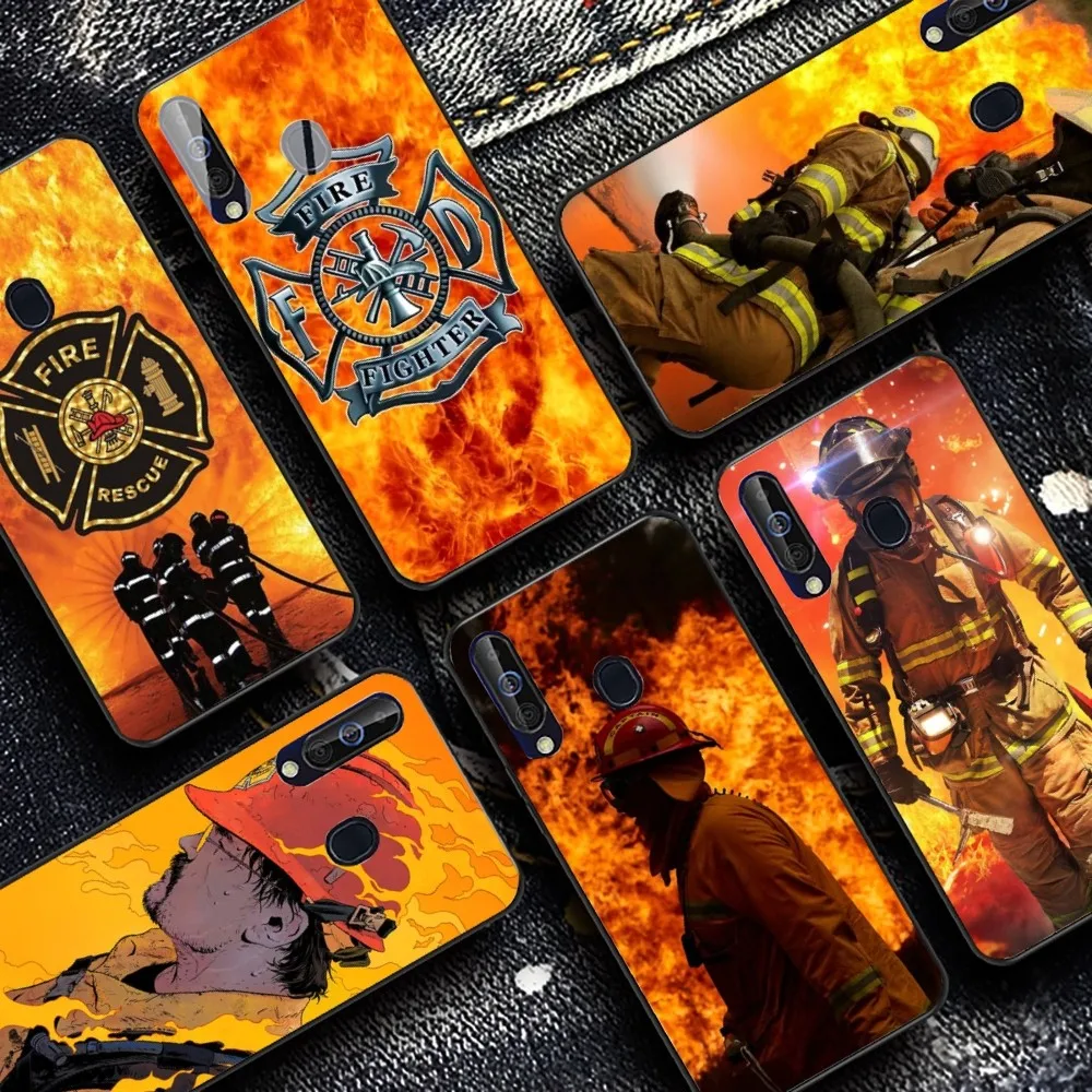 Firefighter Heroes Fireman Phone Case For Samsung A 13 21 30 31 32 51 52 53 70 for Huawei Honor 50 60 70 for OPPO vivo