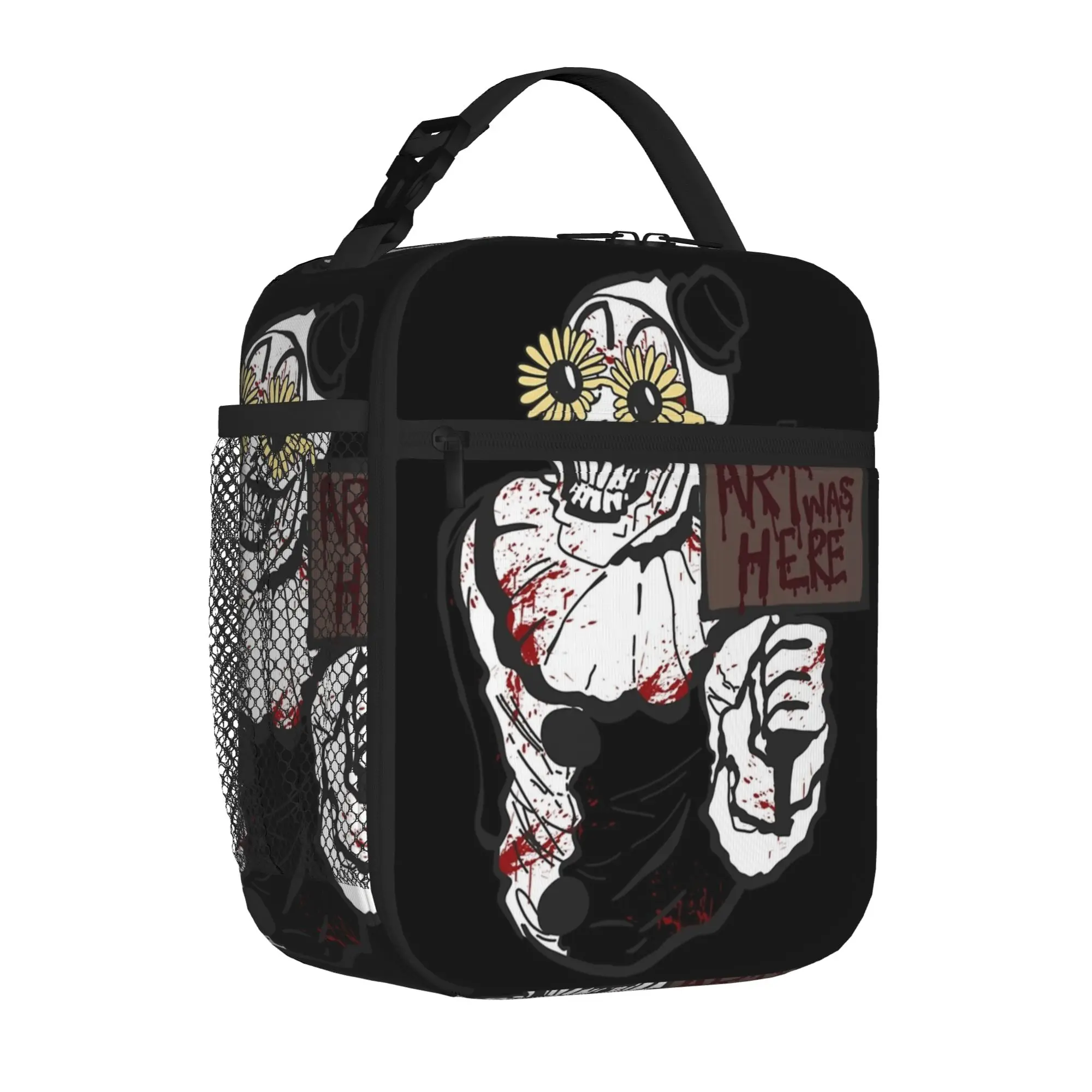 Terrifiers Christmas Santa Scary  Thermal Insulated Lunch Bags for Travel Halloween Food Container Bags Cooler Thermal Food Box