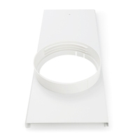 Portable Durable Plastic Air Conditioner Window Adapter Set Exhaust Hose/Tube Connector Window Seal Easy to Use Install
