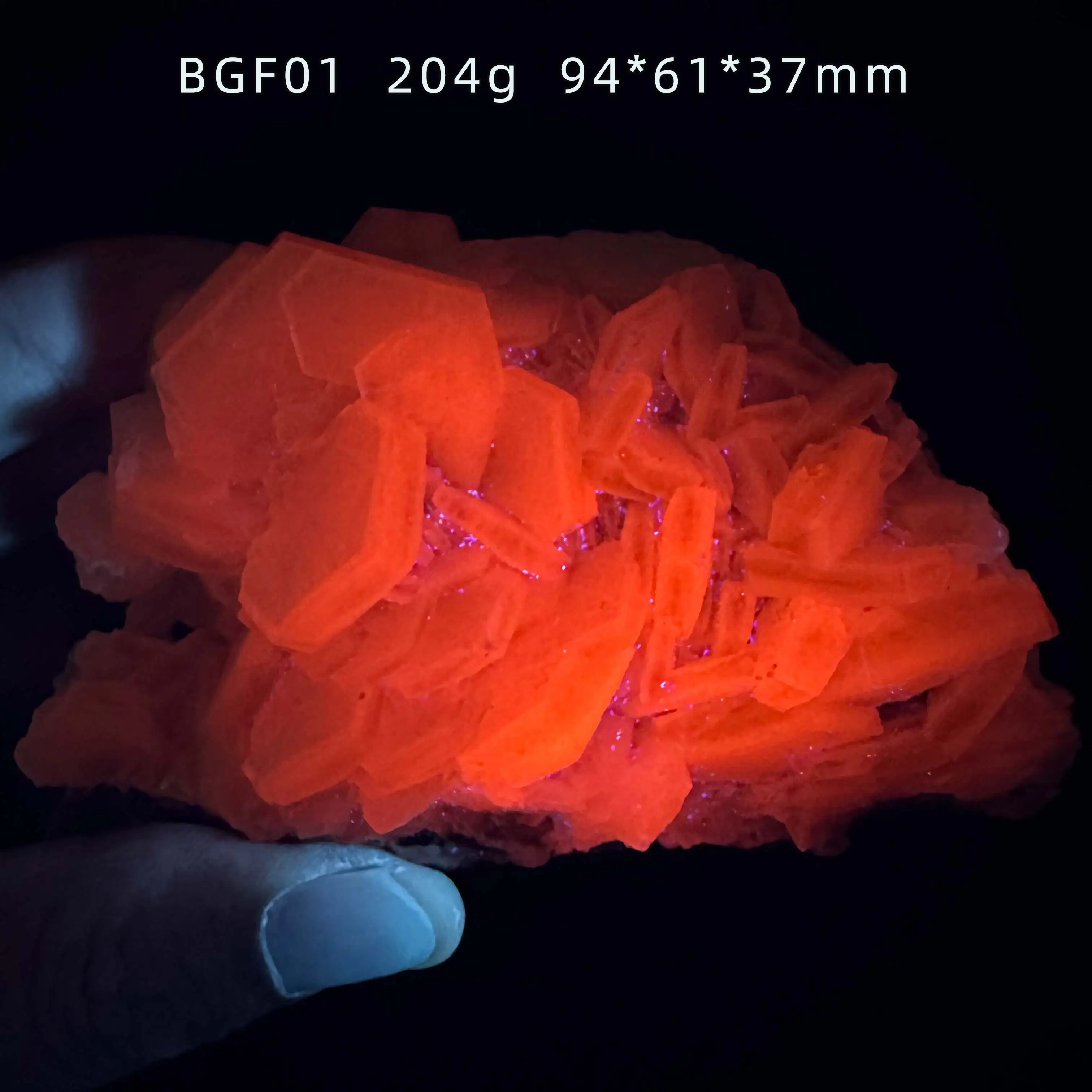 Natural Calcite Fluorescence Effect Mineral Specimen Stones Quartz Healing Grystal Home Decorations
