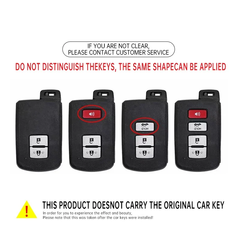 Metal+Leather Car Key Case Cover For Toyota Auris Camry RAV4 Avalon Yaris Verso 2012 2013 2014 2015 2016 2017 2018 Key Accessory view 2