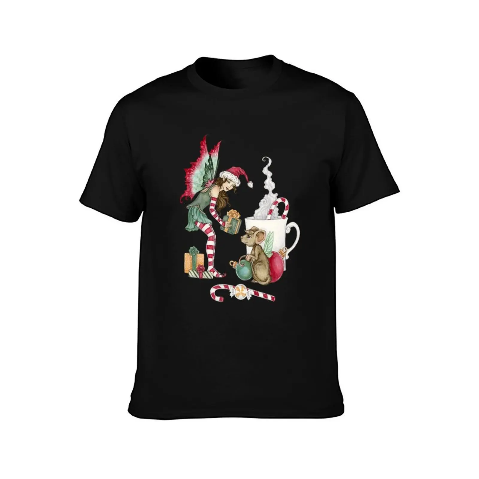 Santa's Helpers T-Shirt, Summer Casual Cotton Tee, Oversized Streetwear Tops, Vintage Graphic Print, Loose Fit Short Sleeve