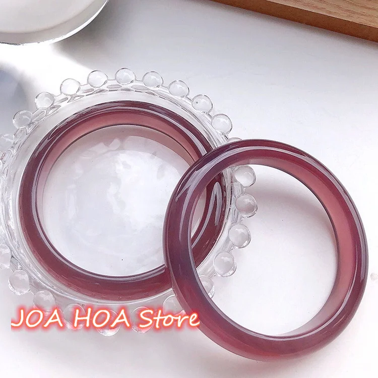 Latest Original Ecological Pattern Natural Agate Chalcedony Bracelet Delicate Jewelry Red Bangle Quality Handring Fine Hewelry