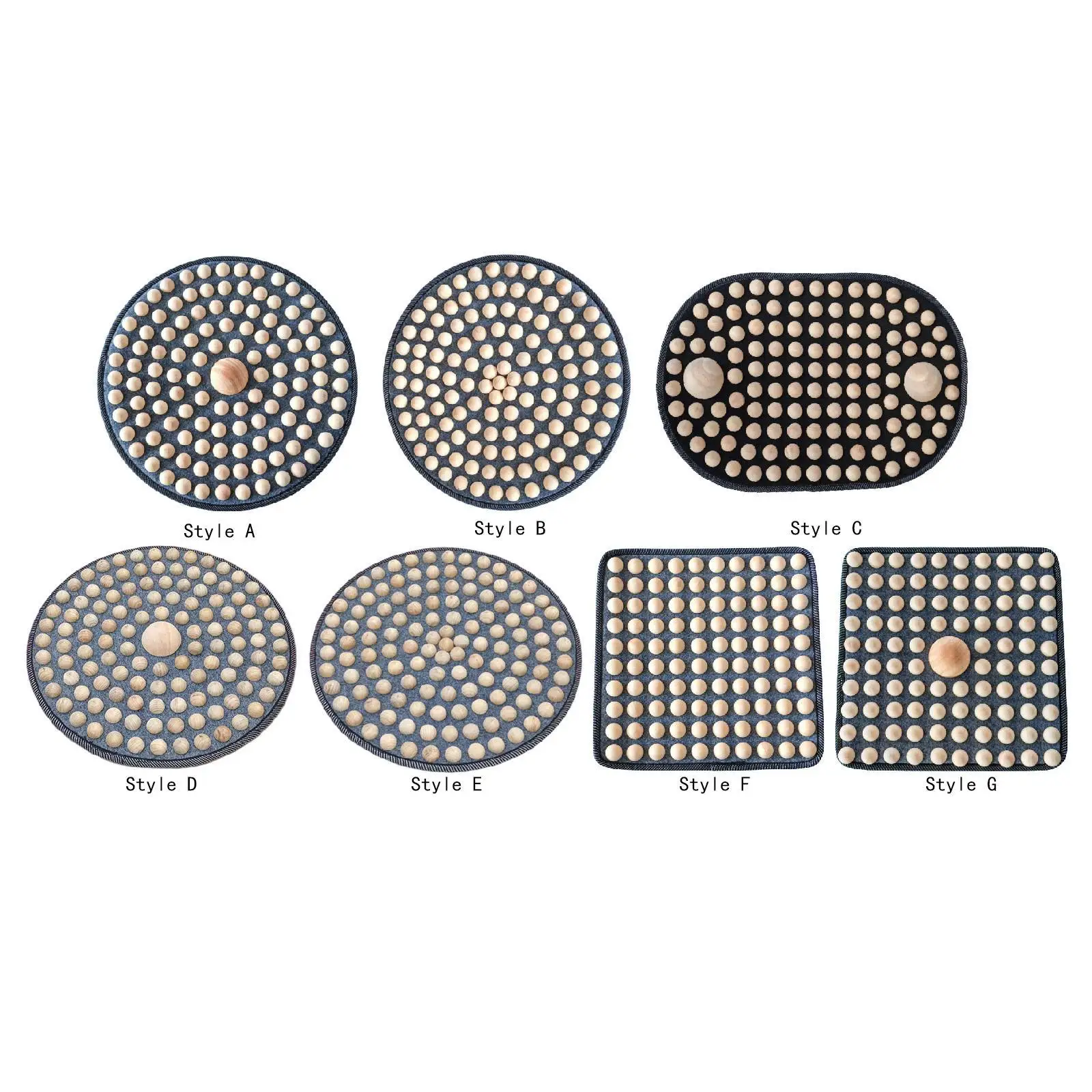 

Wood Foot Acupressure Mat Foot Massage Pad Portable Lightweight Acupressure Pad for Travel Relaxing Bedroom Elderly Men Women