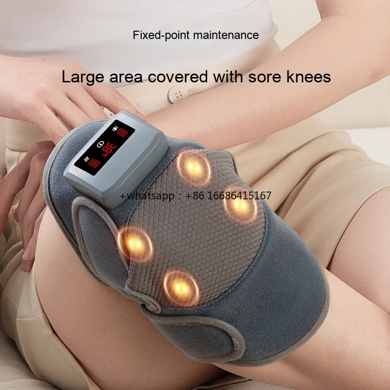Electric Heating Knee Massager Brace For Middle-Aged Elderly Insulated Hot Compress For Old Cold Legs Joint