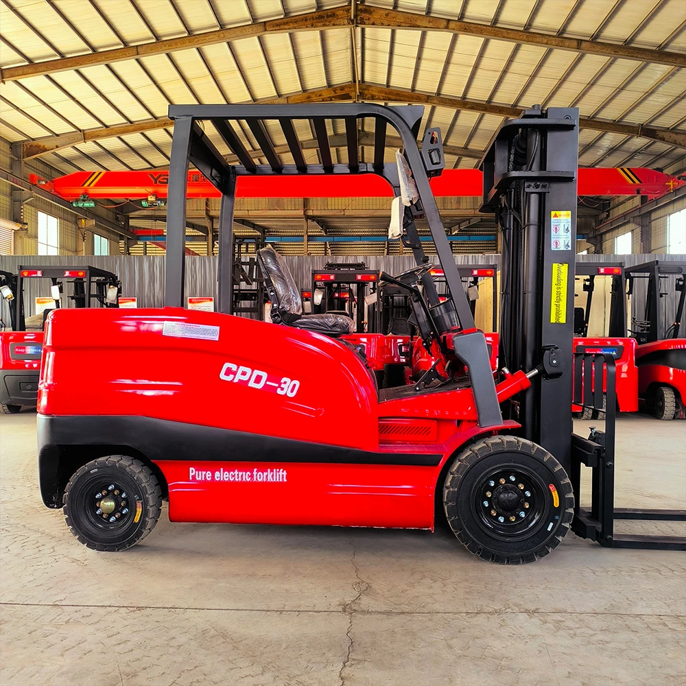 Premium 1t 2t 3t Electric Forklift Full Electric 4 Wheel Balance Weight Forklift for Logistics
