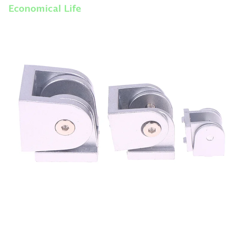 1PCS 2020/3030/4040 Zinc Alloy/Aluminum Profile Living Hinge Fittings Right Angle Flexible Pivot Joint Connector