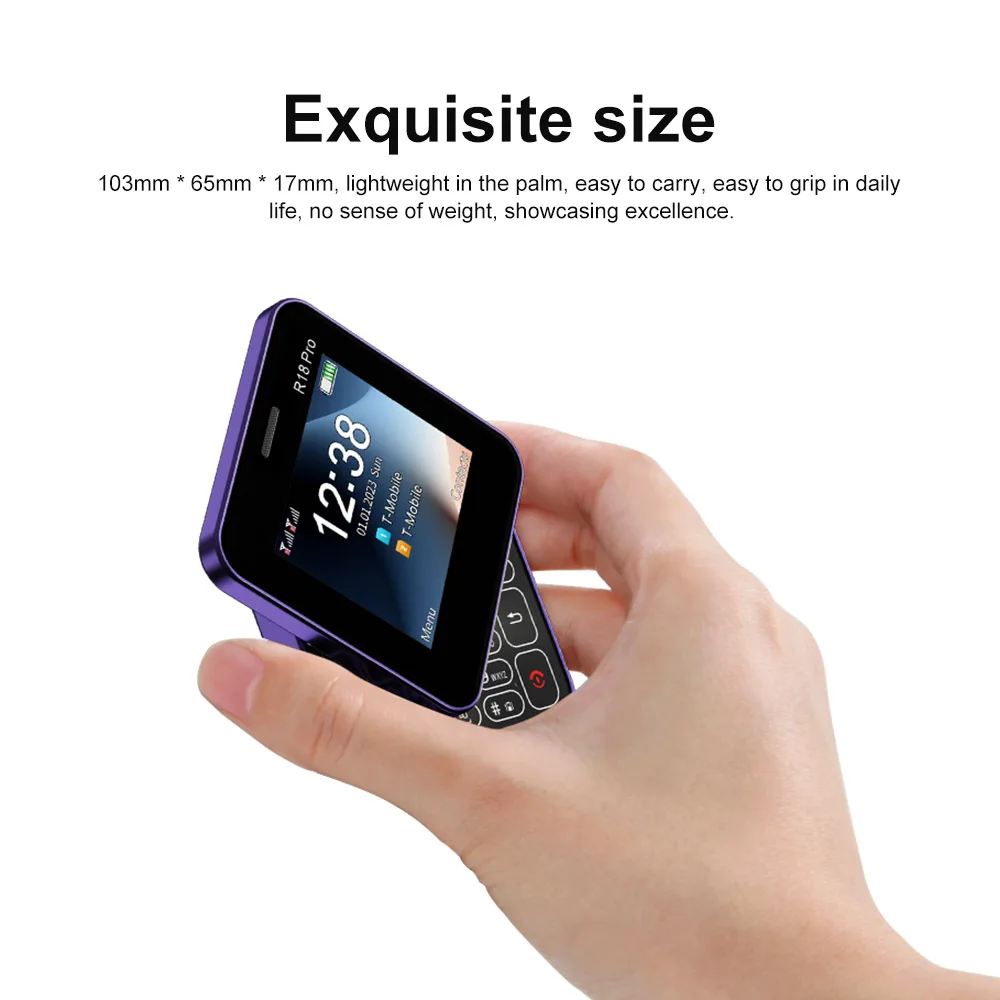 SERVO R18 PRO 2.4인치 슬라이드 기능 휴대폰, 속전화, 매직 보이스, 플래시라이트, FM 라디오, 듀얼 SIM 카드, 회전 화면 휴대폰