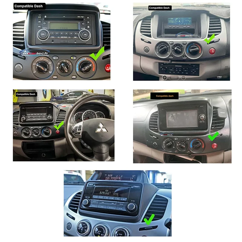 

Android 15 Auto Support Wireless Apple Carplay 9" Car Radio For Mitsubishi Triton 2007-2015 Rear Camera 2DIN Head Unit BT GPS