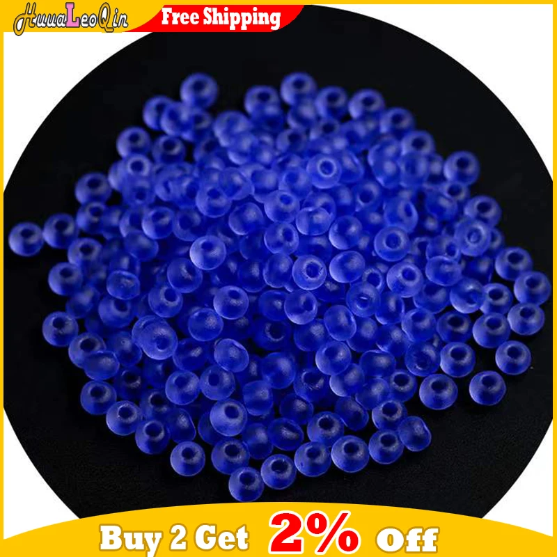 165pcs 3mm Japan Transparent Frosted Glass Beads 8/0 Loose Spacer Seedbeads for Needlework Jewelry Making DIY Sewing Accessories