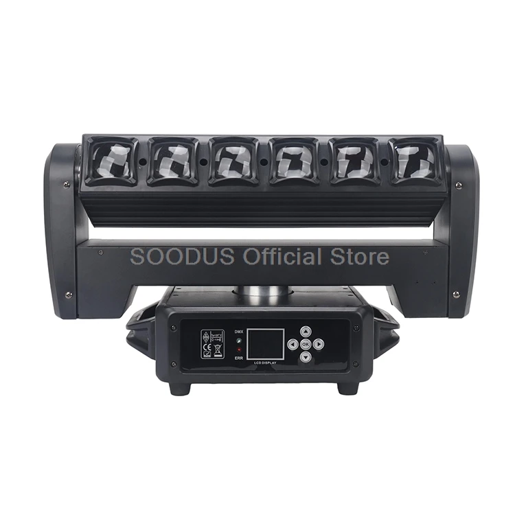 

Светодиодный светильник 6 шт. 40 Вт RGB Beam Eye Двусторонняя движущаяся головка DMX512 Светодиодные стробоскопы для Dj Disco Party Сценический эффект Шоу Концерт