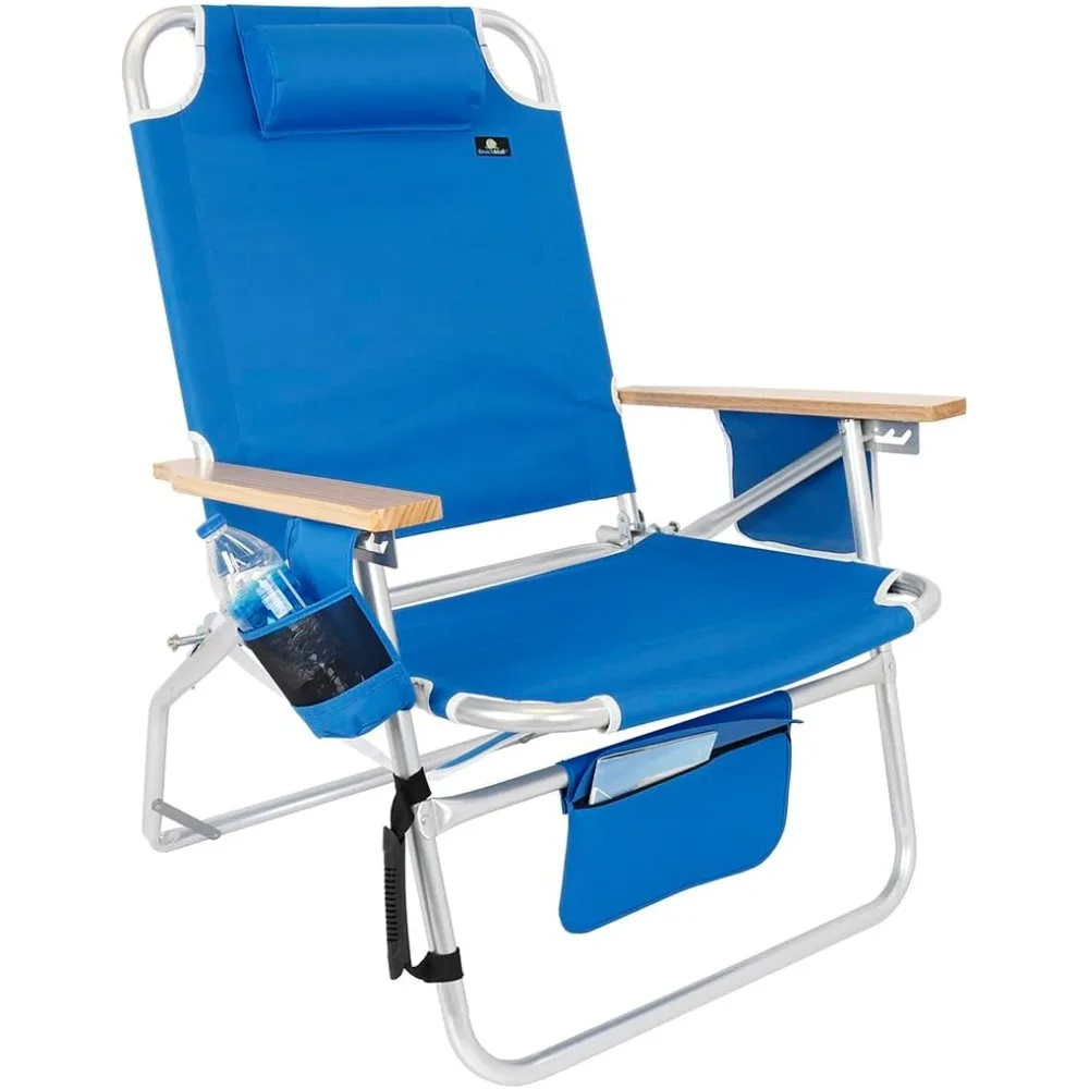 

Большой Jumbo 500 фунтов XL Широкий сверхмощный шезлонг для больших и высоких взрослых, алюминиевая трубка — 4 положения наклона