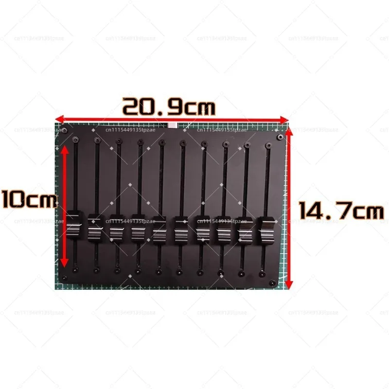 10-Channel MIDI Controller Fader - Customizable CC Messages, USB/Type-C Interface for DAW Software