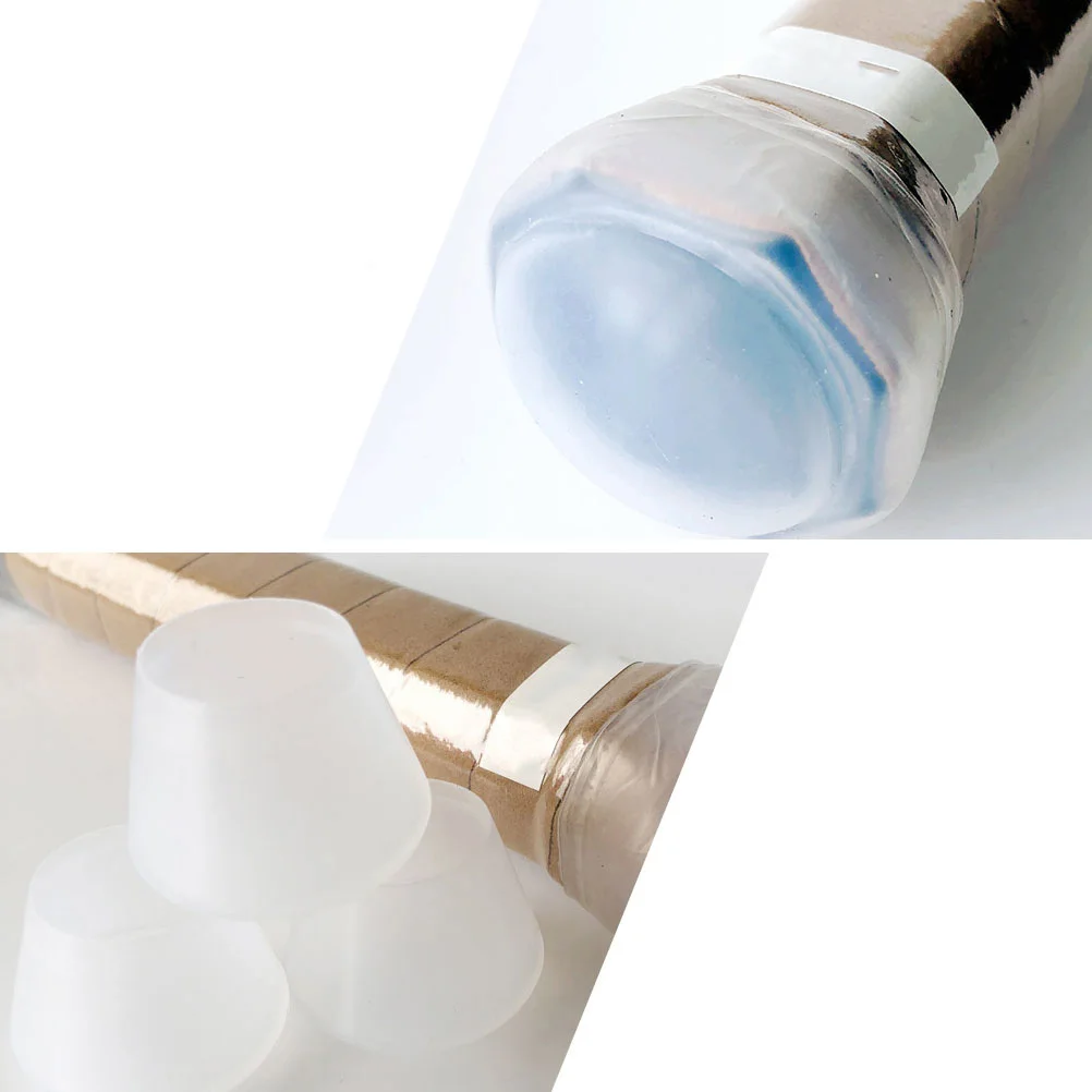 قبعات نهاية قبضة السيليكون لمضرب التنس، مقاومة للصدمات، غير قابلة للانزلاق، دعم مريح، غطاء سفلي مقاوم للاهتراء، رياضي