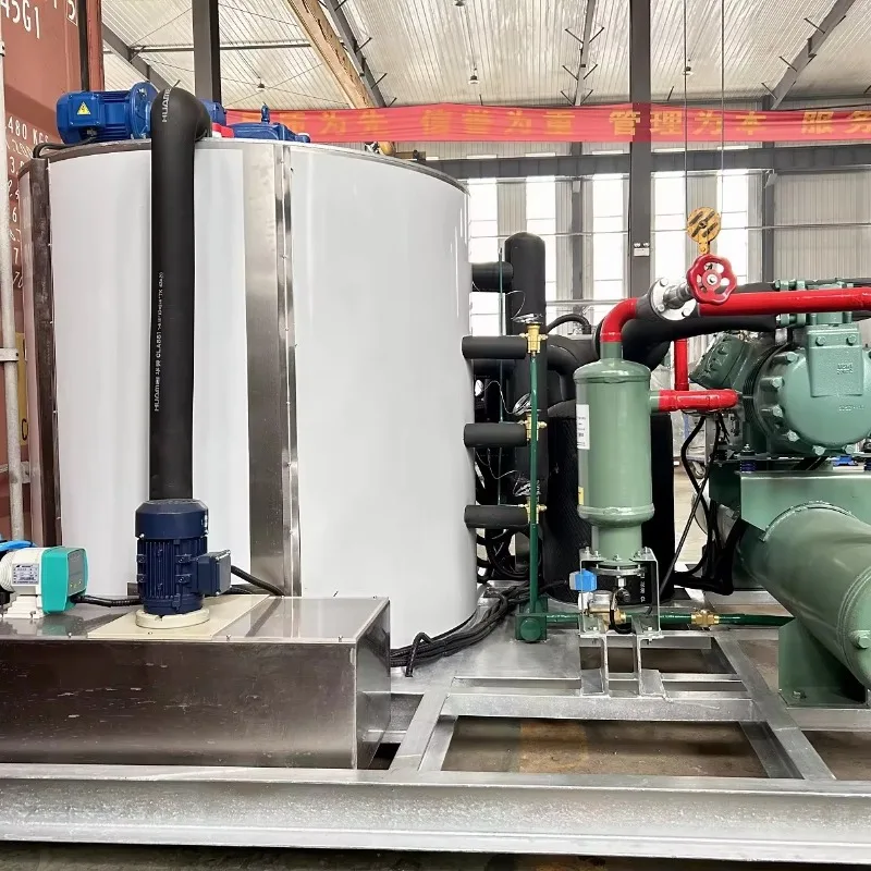 500kg/day Flake Ice Machine for Fishing Vessel Flake Ice Making Machine Commercial Small Ice Flake Making Machine