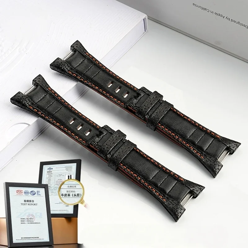 14mm Concave end Strap For Seiko Sportura series SNAD23J2 SNAE07 SPC047 Cowhide genuine leather watch band High quality Bracelet