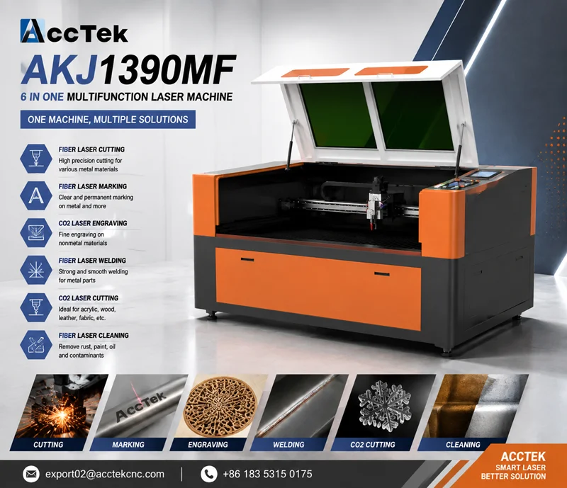 All In One 6 In 1 Fiber Laser Machine Laser Cleaning Welding Cutting Marking Engraving Rust Removal Machine for Industry