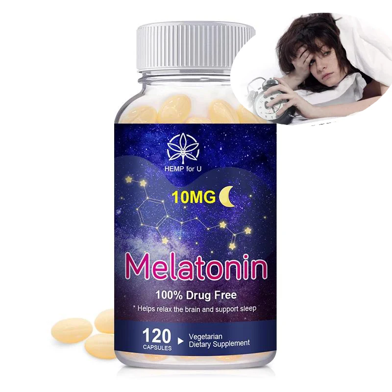 BBEEAAUU-Suplemento de melatonina para dormir, 10MG, ahorra insomnio, calidad del sueño, inmunidad y salud de la piel, equilibrio, niveles de cortosol