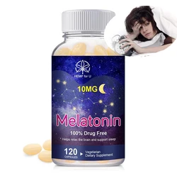 BBEEAAUU 10MG Melatonin Sleep Supplement Save Insomnia Sleep Quality Immunity and Skin Health Balance Cortisol Levels