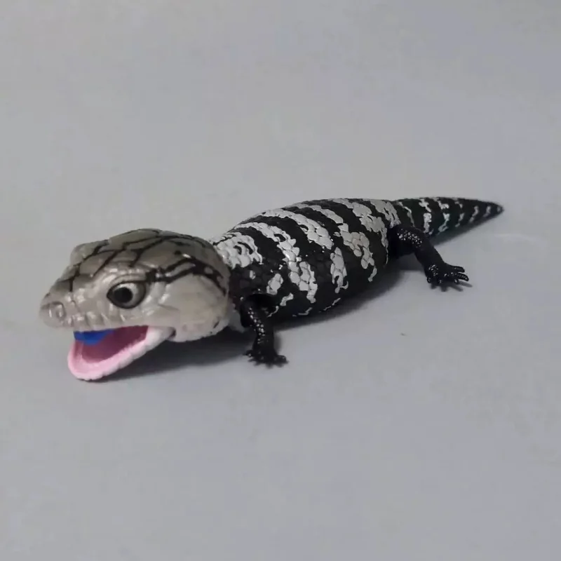 Bandai Original Gashapon Große Biologische Karte Gecko Eidechse Blau-Zued Skink Simulation Bewegliche Tier Action Figur Modell Spielzeug