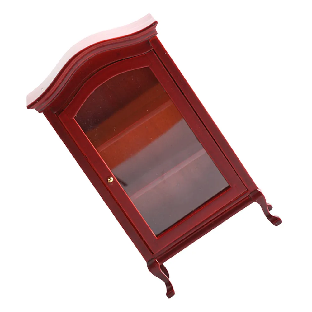 

Mini House Storage Cabinet Wooden Creative Lifelike Ornament for Mini House Layout Photography Prop Decorative Bookcase