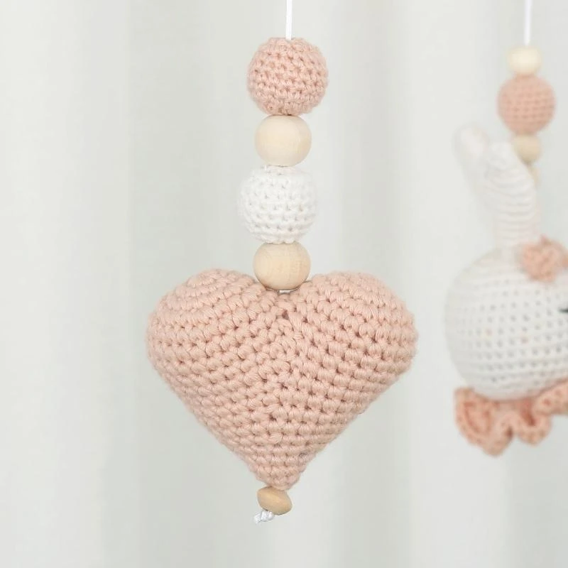 Giocattolo mobile per culla in legno per bambini, giocattolo per appendere il letto, sonaglio per neonati, 15UB