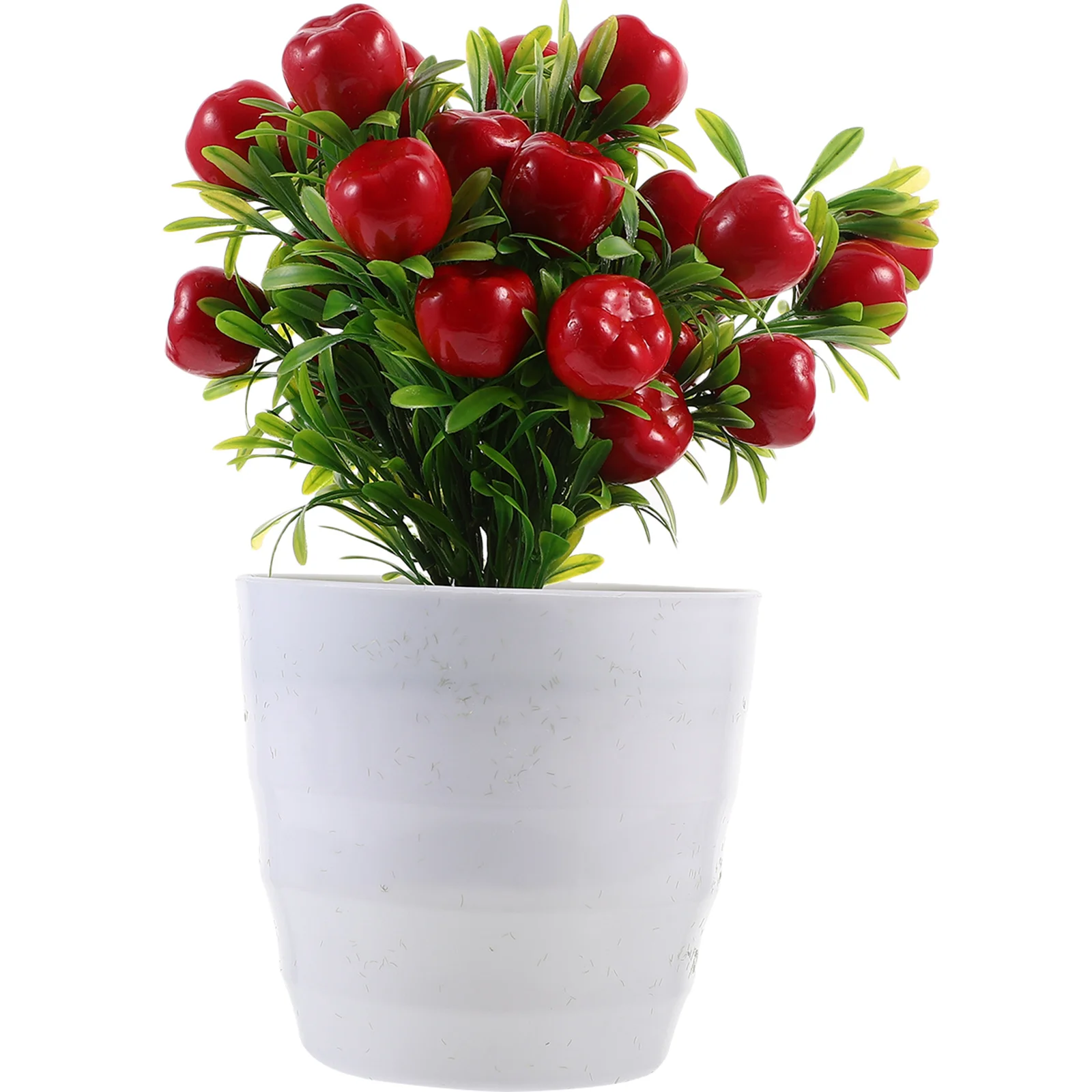 

Realistic Bonsai Decor Artificial Potted Plant Fake Small Tree For Home Office Desk Indoor Decor Faux Fruit Tree