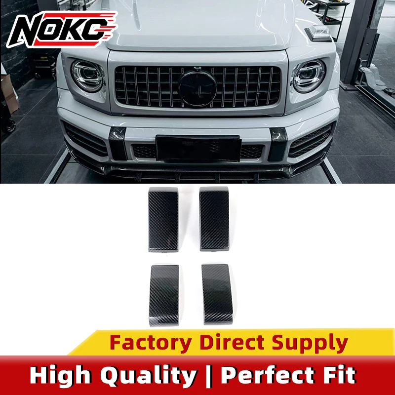 Dry Carbon Fiber Front & Rear Bumper Cover for Mercedes Benz G-Class W464 G63 Vertical Bumper Decorative TrimHigh Qual Exterior