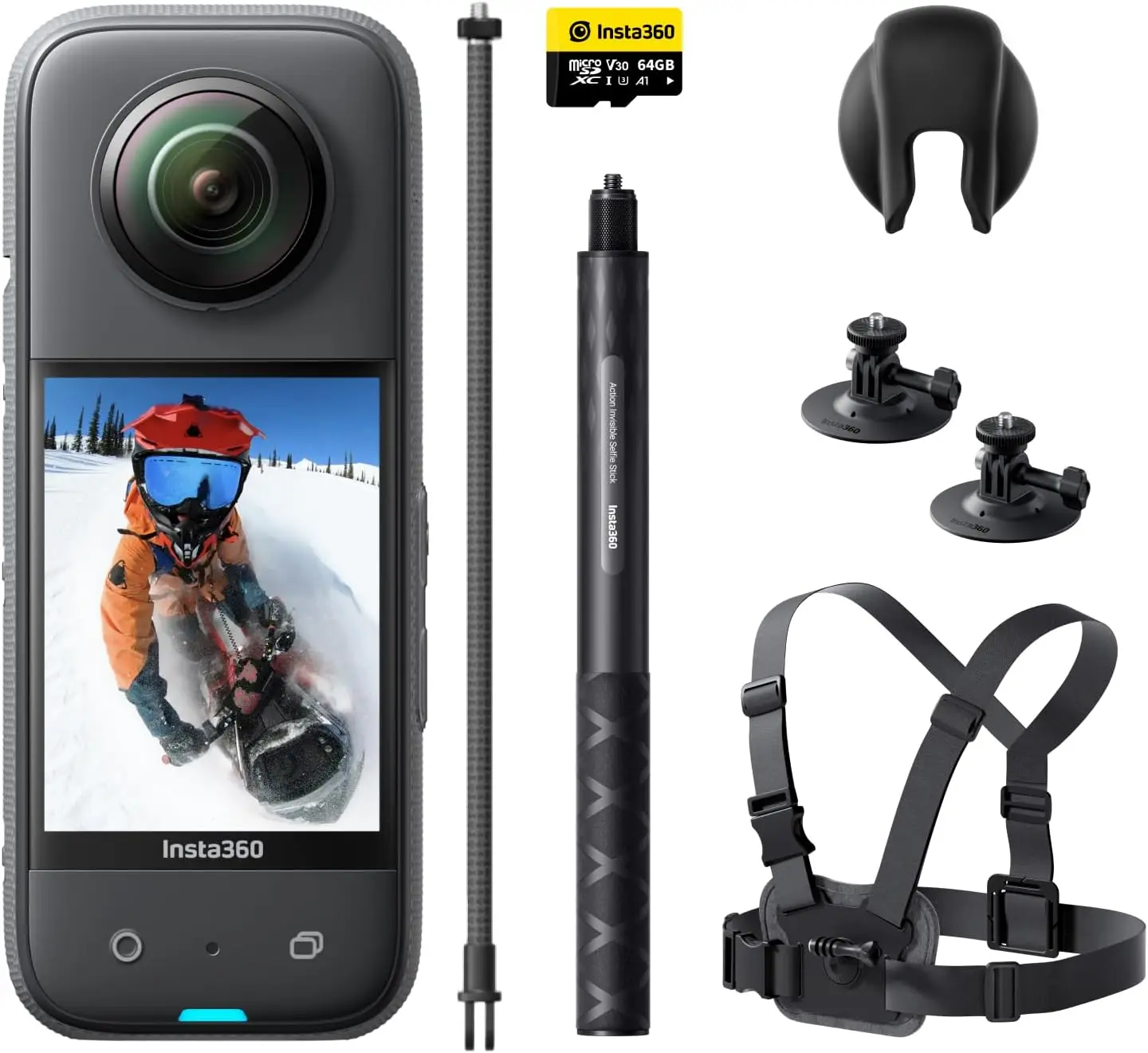 Insta360 X3 Action Camera 5.7K Video 10M Waterproof FlowState Stabilization Insta 360 ONE X 3 Sports Camera