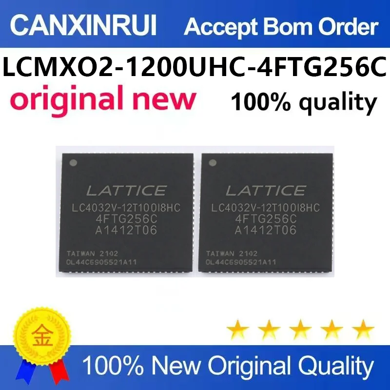 （5pcs-100pcs）Brand new original LCMXO2-1200UHC-4FTG256C BGA-256 power management IC chip