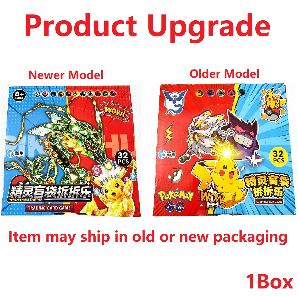32-teiliges Set Pokemon-Figuren Blind Bag Box Acryl-Anhänger Schlüsselanhänger Hängende Dekoration Spielzeug Party-Geschenke