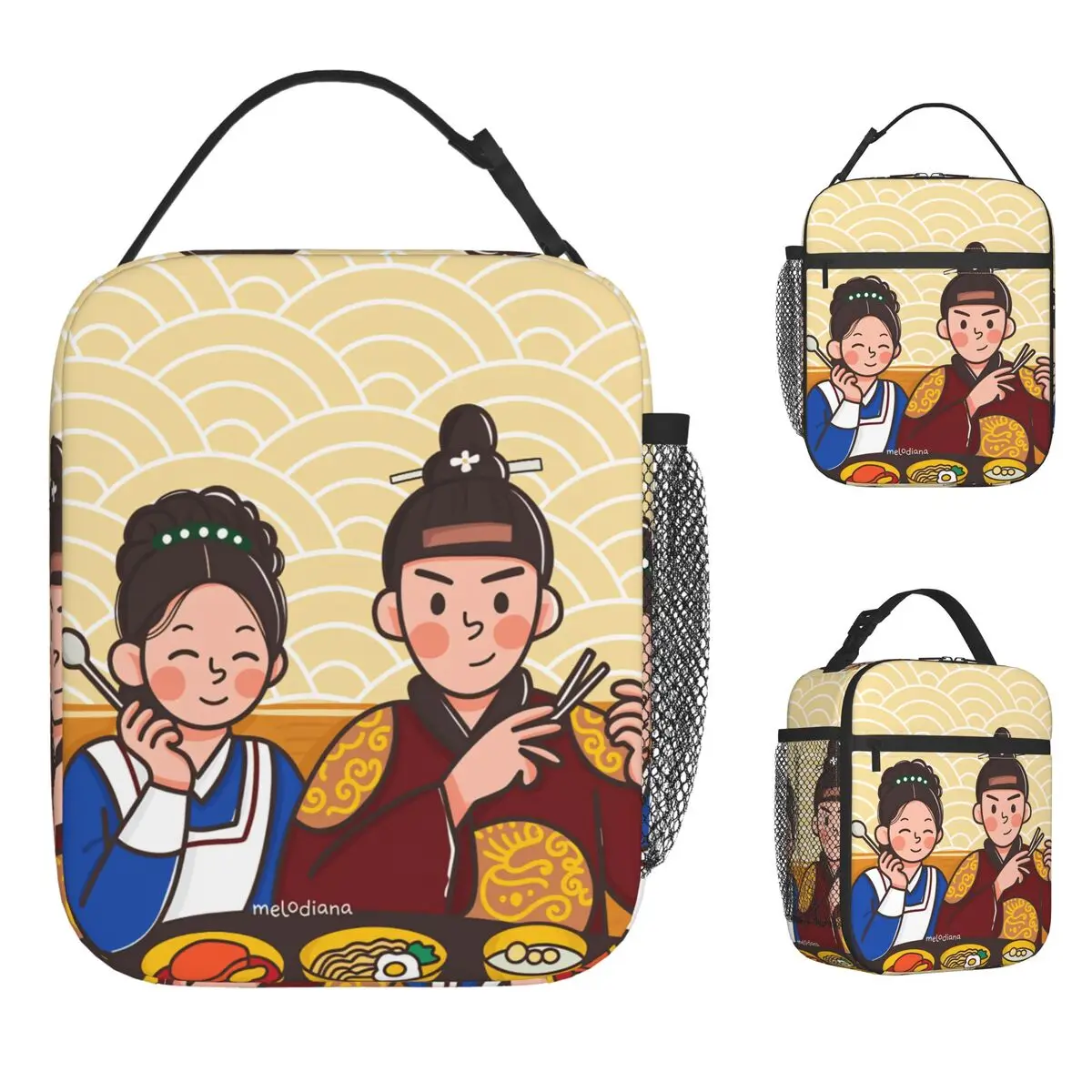 Série TV chaude amour Couple Bon appétit votre majesté sac à déjeuner boîte à déjeuner Vintage pique-nique sacs à déjeuner thermiques portables sac isotherme
